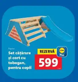 Lidl Set cățărare și cort cu tobogan, pentru copii Ofertă
