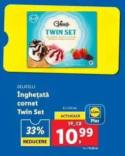 Lidl Înghețată cornet Twin Set Ofertă