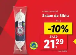 Lidl Salam de Sibiu Ofertă