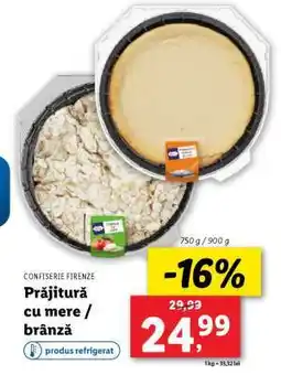 Lidl Prăjitură cu mere / brânză Ofertă