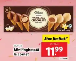 Lidl Gelatelli Mimi înghețată la cornet Ofertă