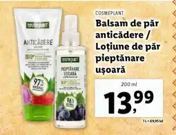 Lidl Balsam de păr anticădere / Loțiune de păr pieptănare ușoară Ofertă