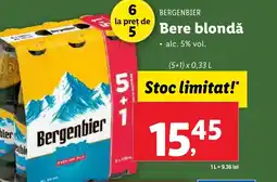 Lidl BERGENBIER Bere blondǎ Ofertă