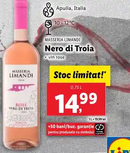 Lidl MASSERIA LIMANDI Nero di Troia Ofertă