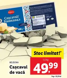 Lidl MILBONA Caşcaval de vacǎ Ofertă