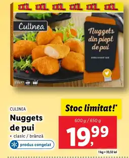 Lidl CULINEA Nuggets de pui Ofertă