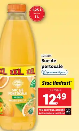 Lidl SOLEVITA Suc de portocale Ofertă