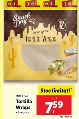 Lidl SNACK DAY Tortilla Wraps Ofertă