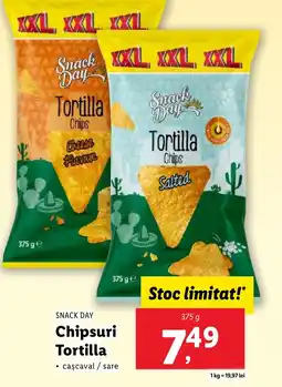 Lidl SNACK DAY Chipsuri Tortilla Ofertă