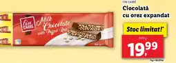 Lidl FIN CARRÉ Ciocolată cu orez expandat Ofertă