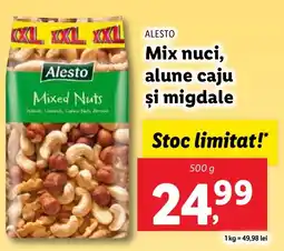 Lidl ALESTO Mix nuci, alune caju şi migdale Ofertă