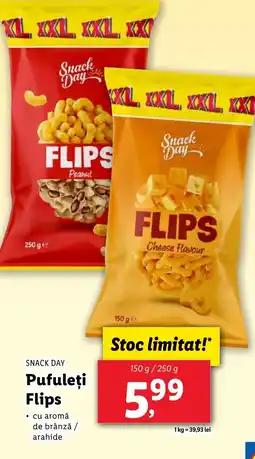 Lidl SNACK DAY Pufuleţi Flips Ofertă