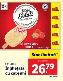 Lidl BON GELATI Înghețată cu căpşuni Ofertă