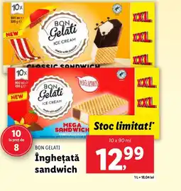 Lidl BON GELATI Inghețată sandwich Ofertă