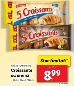 Lidl MAÎTRE JEAN-PIERRE Croissante cu cremă Ofertă