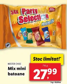 Lidl MISTER CHOC Mix mini batoane Ofertă