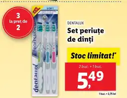 Lidl DENTALUX Set periuţe de dinți Ofertă