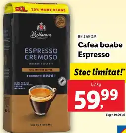Lidl BELLAROM Cafea boabe Espresso Ofertă