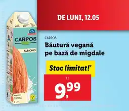 Lidl CARPOS Băutură veganǎ pe bază de migdale Ofertă