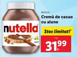Lidl NUTELLA Cremă de cacao cu alune Ofertă