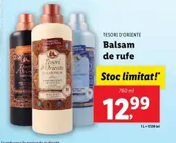 Lidl TESORI D'ORIENTE Balsam de rufe Ofertă