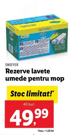 Lidl SWIFFER Rezerve lavete umede pentru mop Ofertă
