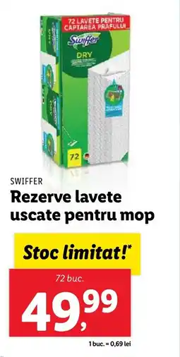 Lidl SWIFFER Rezerve lavete uscate pentru mop Ofertă
