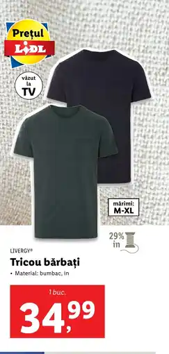 Lidl LIVERGYⓇ Tricou bărbați Ofertă
