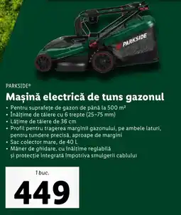 Lidl PARKSIDE® Maşină electrică de tuns gazonul Ofertă