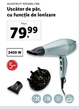 Lidl SILVERCREST® PERSONAL CARE Uscător de păr, cu funcție de ionizare Ofertă