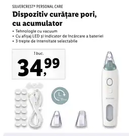 Lidl SILVERCREST® PERSONAL CARE Dispozitiv curățare pori, cu acumulator Ofertă