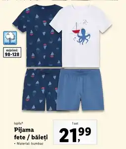Lidl LUPILU Ⓡ Pijama fete / băieţi Ofertă