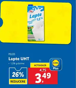 Lidl PILOS Lapte UHT Ofertă