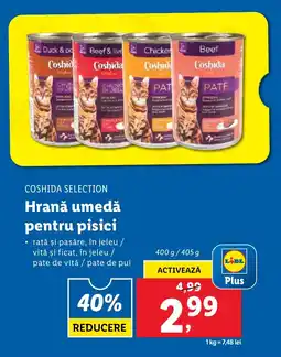 Lidl COSHIDA Selection Hrană umedă pentru pisici Ofertă