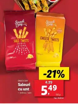 Lidl SNACK DAY Saleuri cu unt Ofertă
