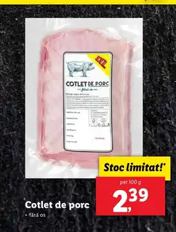 Lidl Cotlet de porc Ofertă
