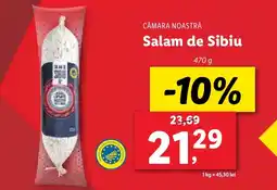 Lidl CĂMARA NOASTRĂ Salam de Sibiu Ofertă