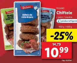 Lidl DULANO Chiftele Ofertă