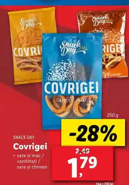 Lidl SNACK DAY Covrigei Ofertă