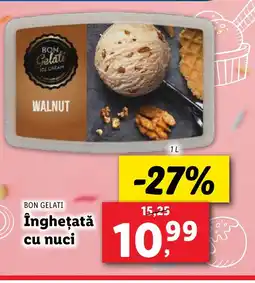 Lidl BON GELATI Îngheţată cu nuci Ofertă