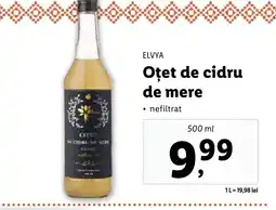 Lidl ELVYA Oțet de cidru de mere Ofertă