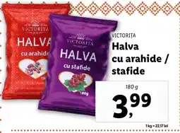 Lidl VICTORIȚA Halva cu arahide / stafide Ofertă