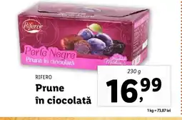 Lidl RIFERO Prune în ciocolată Ofertă