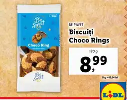 Lidl BE SWEET Biscuiţi Choco Rings Ofertă