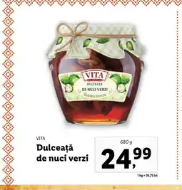 Lidl VITA Dulceaţă de nuci verzi Ofertă