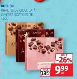 Auchan Roshen Praline de Ciocolată Diverse Sortimente Ofertă