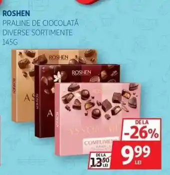 Auchan Roshen Praline de Ciocolată Diverse Sortimente Ofertă