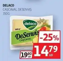 Auchan Delaco Cașcaval Desenviș 350g Ofertă
