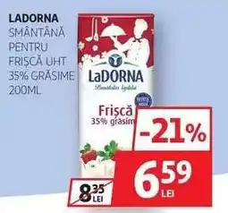 Auchan Ladorna Smântână pentru frișcă UHT 35% grăsime 200ml Ofertă