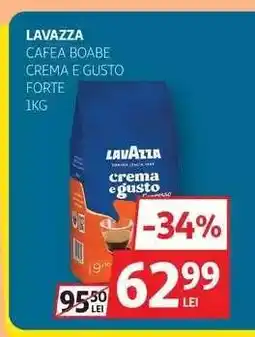 Auchan Lavazza Cafea Boabe Crema e Gusto Forte 1kg Ofertă